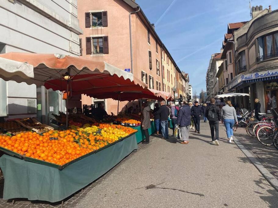 Quai Des Cordeliers, Balcon Et Vieille Ville Annecy Extérieur photo